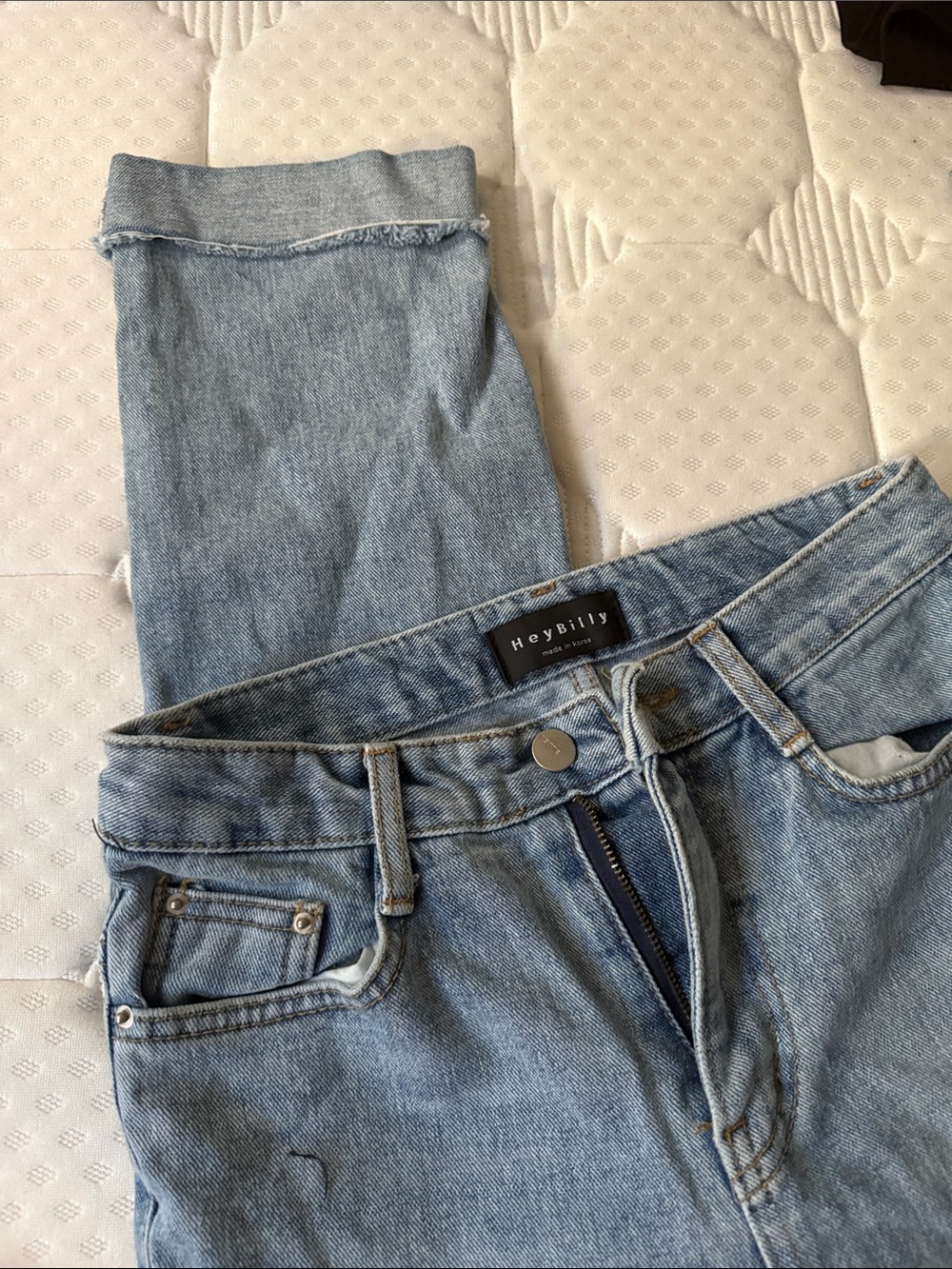 Women's Light Blue Straight-Leg Jeans